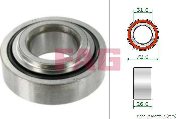 FAG 713 1474 10 - Riteņa rumbas gultnis autodraugiem.lv