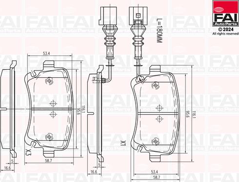 FAI AutoParts BP162 - Bremžu uzliku kompl., Disku bremzes autodraugiem.lv