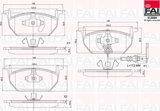 FAI AutoParts BP137 - Bremžu uzliku kompl., Disku bremzes autodraugiem.lv