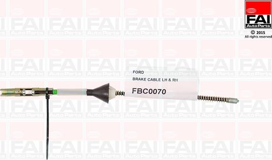 FAI AutoParts FBC0070 - Trose, Stāvbremžu sistēma autodraugiem.lv