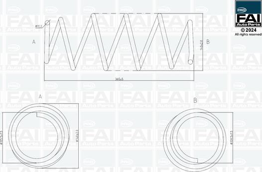 FAI AutoParts FPCS104 - Balstiekārtas atspere autodraugiem.lv