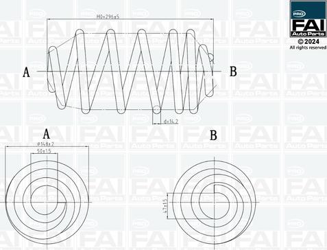 FAI AutoParts FPCS111 - Balstiekārtas atspere autodraugiem.lv