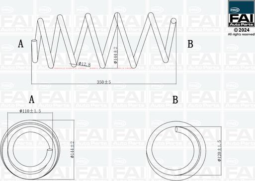 FAI AutoParts FPCS136 - Balstiekārtas atspere autodraugiem.lv