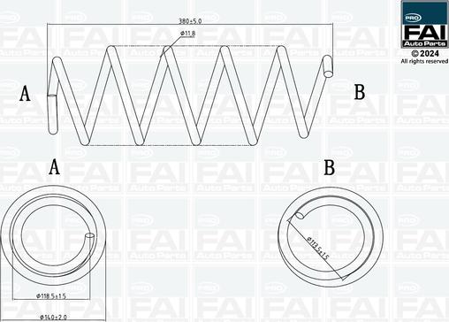 FAI AutoParts FPCS137 - Balstiekārtas atspere autodraugiem.lv