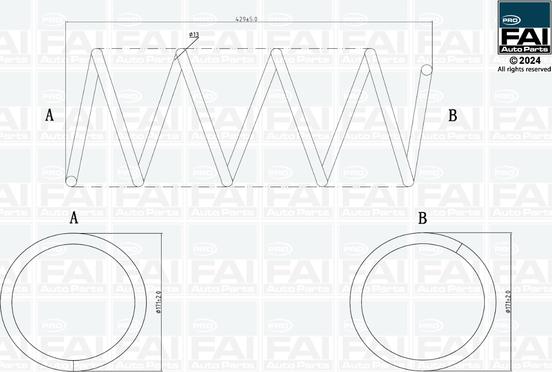 FAI AutoParts FPCS170 - Balstiekārtas atspere autodraugiem.lv