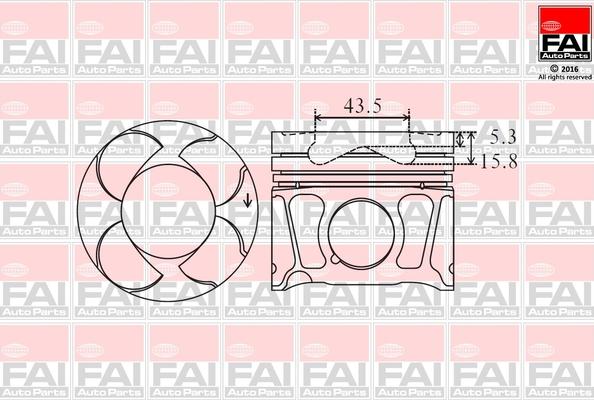 FAI AutoParts PK8-000 - Virzulis autodraugiem.lv