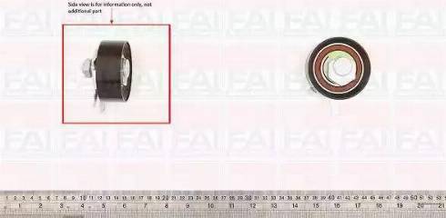 FAI AutoParts T9495 - Spriegotājrullītis, Gāzu sadales mehānisma piedziņas siksna autodraugiem.lv