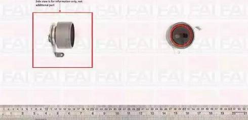 FAI AutoParts T9446 - Spriegotājrullītis, Gāzu sadales mehānisma piedziņas siksna autodraugiem.lv