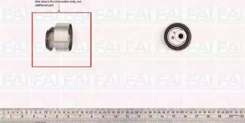 FAI AutoParts T9469 - Spriegotājrullītis, Gāzu sadales mehānisma piedziņas siksna autodraugiem.lv