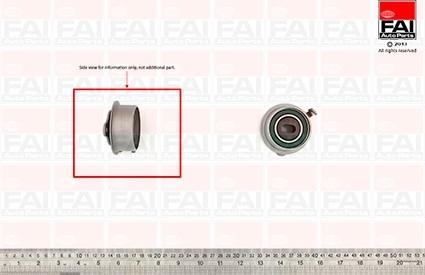 FAI AutoParts T9404 - Spriegotājrullītis, Gāzu sadales mehānisma piedziņas siksna autodraugiem.lv