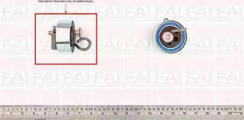 FAI AutoParts T9408 - Spriegotājrullītis, Gāzu sadales mehānisma piedziņas siksna autodraugiem.lv