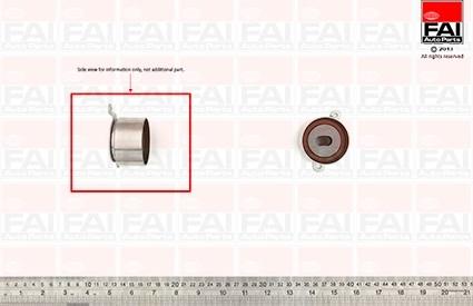 FAI AutoParts T9417 - Spriegotājrullītis, Gāzu sadales mehānisma piedziņas siksna autodraugiem.lv