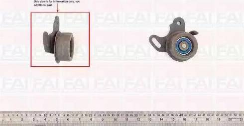 FAI AutoParts T9434 - Spriegotājrullītis, Gāzu sadales mehānisma piedziņas siksna autodraugiem.lv