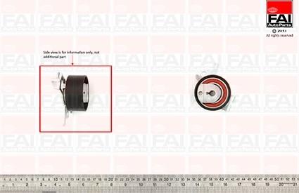 FAI AutoParts T9533 - Spriegotājrullītis, Gāzu sadales mehānisma piedziņas siksna autodraugiem.lv