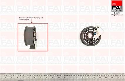 FAI AutoParts T9525 - Spriegotājrullītis, Gāzu sadales mehānisma piedziņas siksna autodraugiem.lv