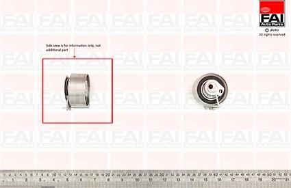 FAI AutoParts T9573 - Spriegotājrullītis, Gāzu sadales mehānisma piedziņas siksna autodraugiem.lv