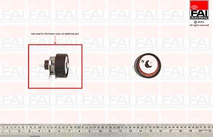 FAI AutoParts T9356 - Spriegotājrullītis, Gāzu sadales mehānisma piedziņas siksna autodraugiem.lv