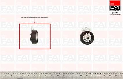 FAI AutoParts T9357 - Spriegotājrullītis, Gāzu sadales mehānisma piedziņas siksna autodraugiem.lv