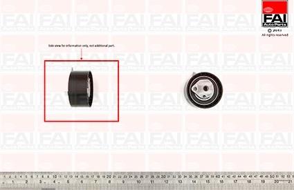 FAI AutoParts T9369 - Spriegotājrullītis, Gāzu sadales mehānisma piedziņas siksna autodraugiem.lv