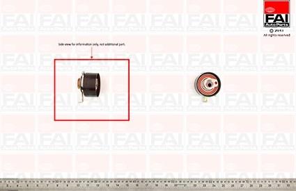 FAI AutoParts T9314 - Spriegotājrullītis, Gāzu sadales mehānisma piedziņas siksna autodraugiem.lv