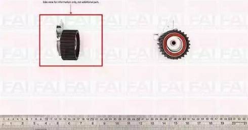 FAI AutoParts T9383 - Spriegotājrullītis, Gāzu sadales mehānisma piedziņas siksna autodraugiem.lv