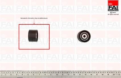 FAI AutoParts T9370 - Parazīt / Vadrullītis, Zobsiksna autodraugiem.lv