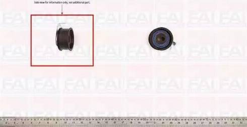 FAI AutoParts T9254 - Spriegotājrullītis, Gāzu sadales mehānisma piedziņas siksna autodraugiem.lv