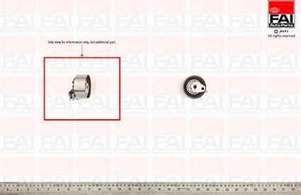 FAI AutoParts T9258 - Spriegotājrullītis, Gāzu sadales mehānisma piedziņas siksna autodraugiem.lv