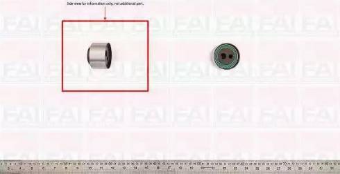 FAI AutoParts T9287 - Spriegotājrullītis, Gāzu sadales mehānisma piedziņas siksna autodraugiem.lv