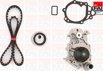 FAI AutoParts TBK88-6124 - Ūdenssūknis + Zobsiksnas komplekts autodraugiem.lv