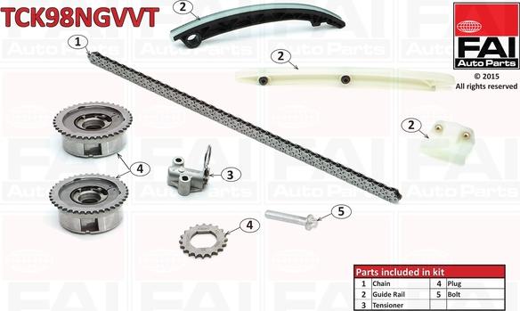 FAI AutoParts TCK98NGVVT - Sadales vārpstas piedziņas ķēdes komplekts autodraugiem.lv