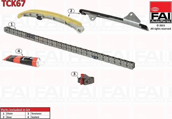 FAI AutoParts TCK67 - Sadales vārpstas piedziņas ķēdes komplekts autodraugiem.lv