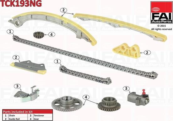 FAI AutoParts TCK193NG - Sadales vārpstas piedziņas ķēdes komplekts autodraugiem.lv