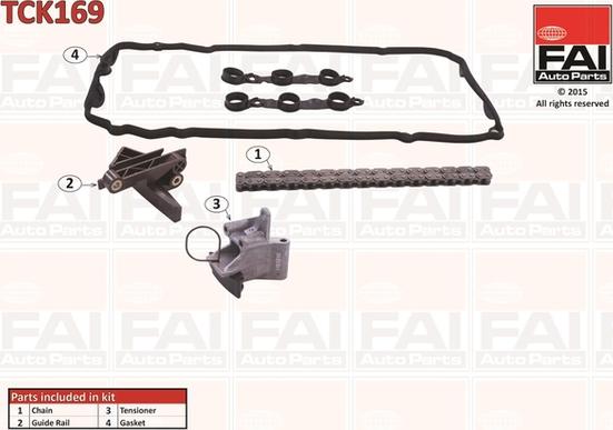 FAI AutoParts TCK169 - Sadales vārpstas piedziņas ķēdes komplekts autodraugiem.lv