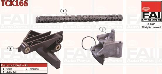 FAI AutoParts TCK166 - Sadales vārpstas piedziņas ķēdes komplekts autodraugiem.lv