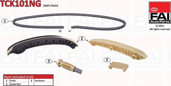 FAI AutoParts TCK101NG - Sadales vārpstas piedziņas ķēdes komplekts autodraugiem.lv