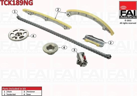 FAI AutoParts TCK189NG - Sadales vārpstas piedziņas ķēdes komplekts autodraugiem.lv