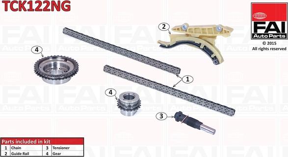 FAI AutoParts TCK122NG - Sadales vārpstas piedziņas ķēdes komplekts autodraugiem.lv