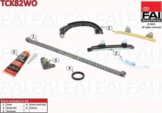 FAI AutoParts TCK82WO - Sadales vārpstas piedziņas ķēdes komplekts autodraugiem.lv