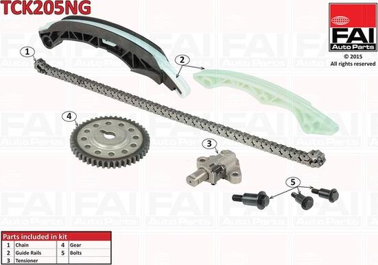 FAI AutoParts TCK205NG - Sadales vārpstas piedziņas ķēdes komplekts autodraugiem.lv