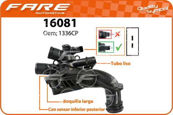 FARE SA 16081 - Termostats, Dzesēšanas šķidrums autodraugiem.lv