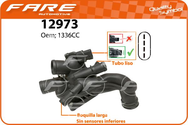 FARE SA 12973 - Termostats, Dzesēšanas šķidrums autodraugiem.lv