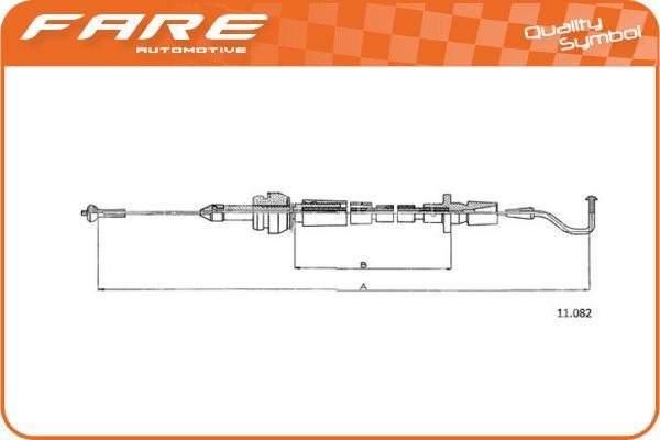 FARE SA 25974 - Akseleratora trose autodraugiem.lv