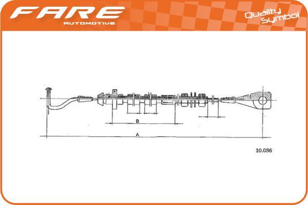 FARE SA 25970 - Akseleratora trose autodraugiem.lv