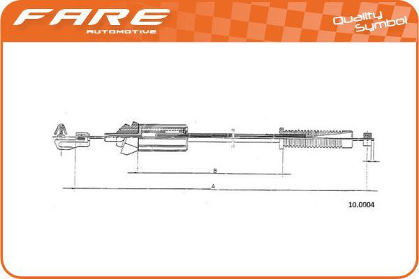 FARE SA 25542 - Akseleratora trose autodraugiem.lv