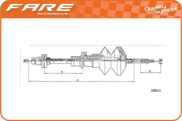 FARE SA 25554 - Akseleratora trose autodraugiem.lv