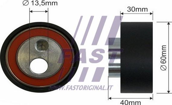 Fast FT44077 - Spriegotājrullītis, Gāzu sadales mehānisma piedziņas siksna autodraugiem.lv