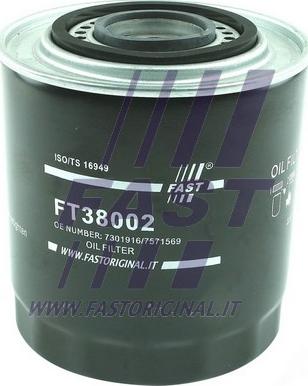Fast FT38002 - Eļļas filtrs autodraugiem.lv