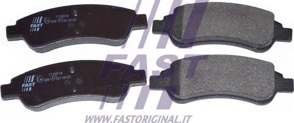 Fast FT29518 - Bremžu uzliku kompl., Disku bremzes autodraugiem.lv