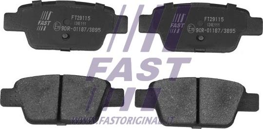 Fast FT29115 - Bremžu uzliku kompl., Disku bremzes autodraugiem.lv